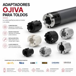 Adaptadores para motores de toldos