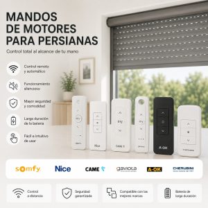 Mandos de motores para persianas